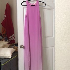 Purple ombré maxi dress